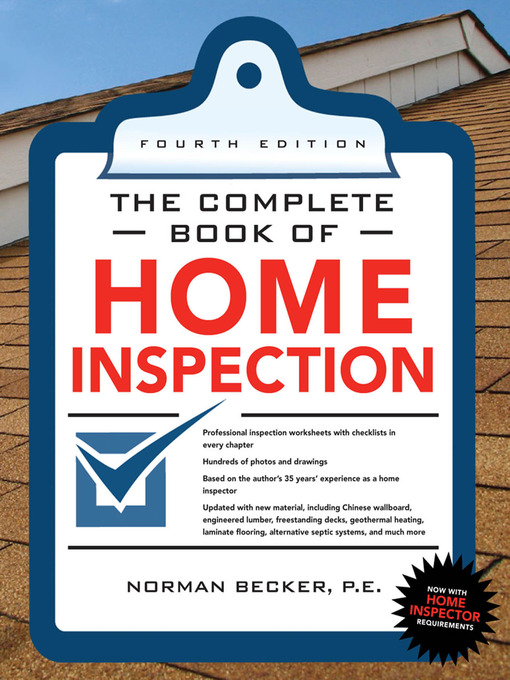 Title details for Complete Book of Home Inspection by Norman Becker - Wait list
